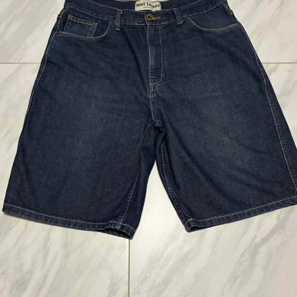 Vintage Y2K Foot Locker Baggy Dark Wash Denim Jorts